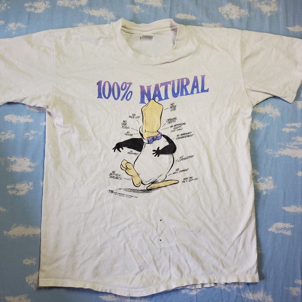 Vintage Washington Post 1988 Shirt "100% Natural"